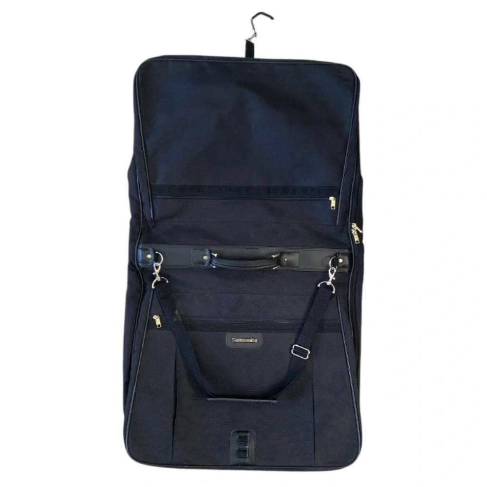 Vintage Samsonite‎ Acclaim Garment Bag Black Zip Strap, No wheels
